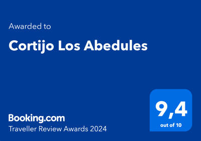 Our booking.com traveller review award for 2024